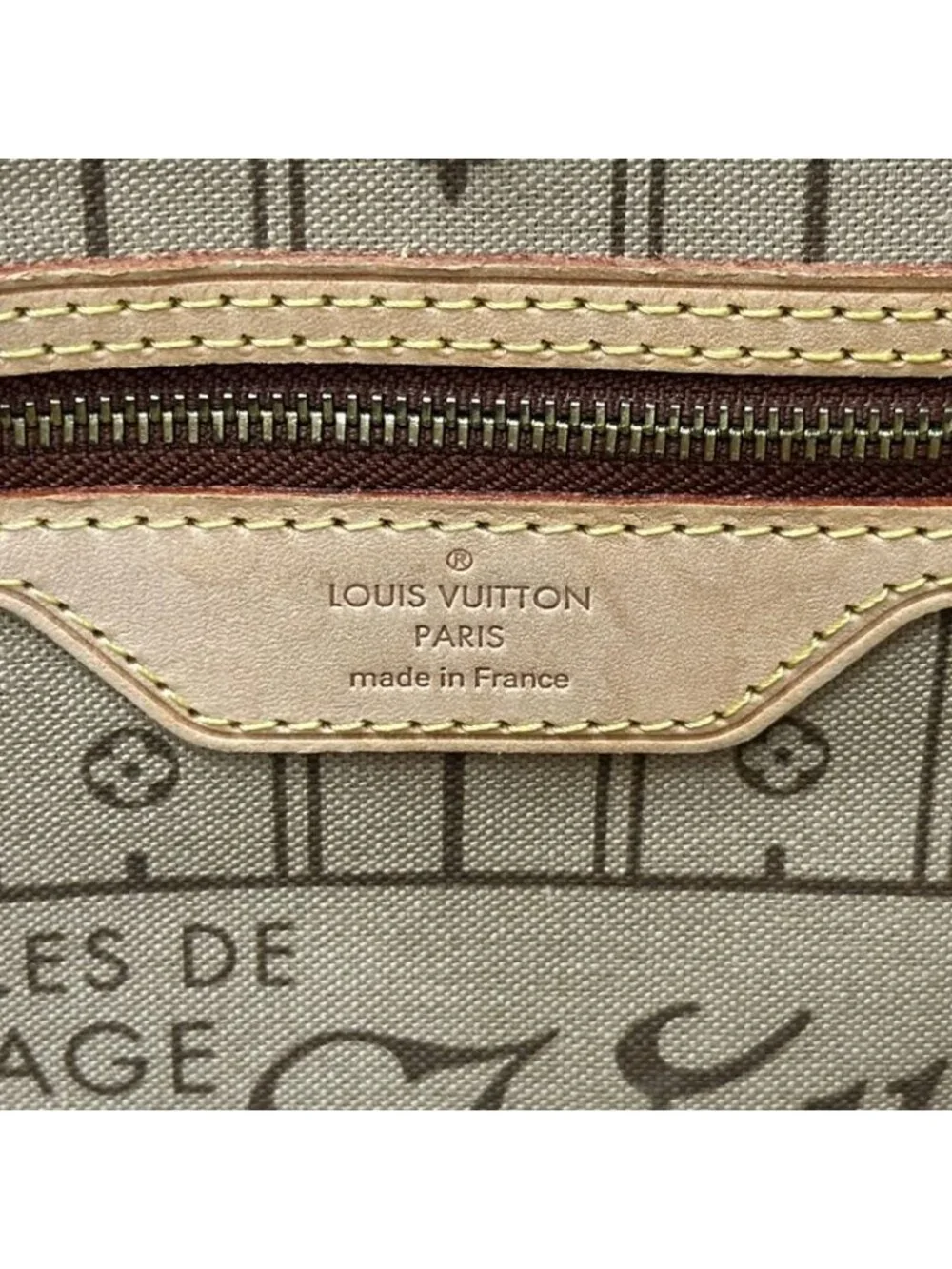 Louis Vuitton Monogram Tote Neverfull MM Brown Shoulder